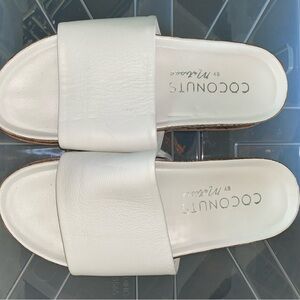 Coconuts by Matisse white sandals.